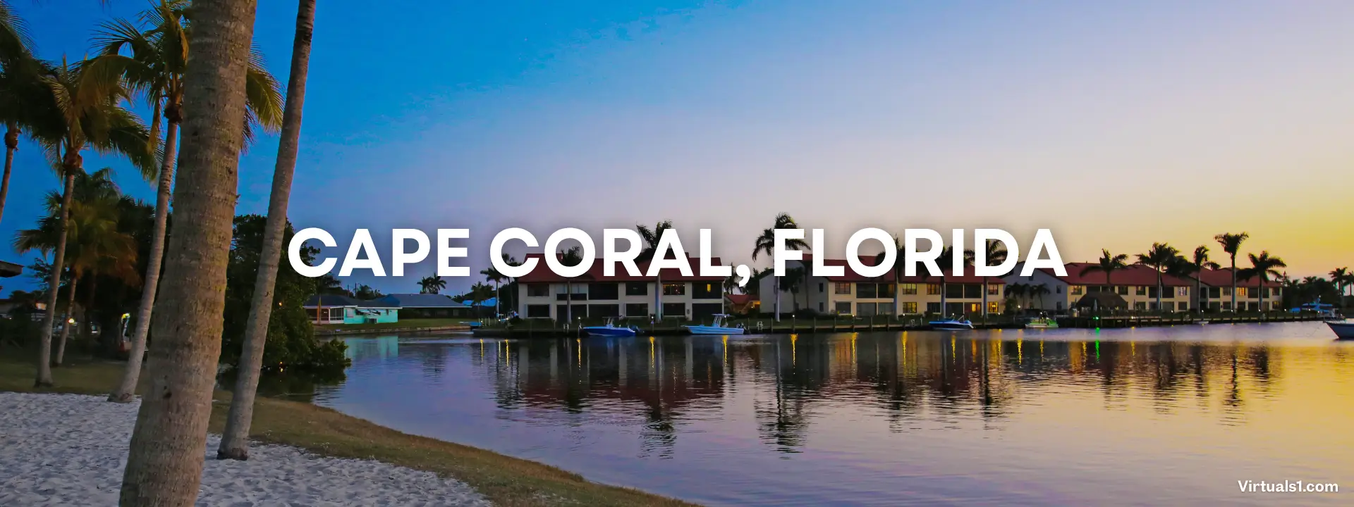 Modern canal-front home in Cape Coral, FL, showcasing a boat dock, ideal for real estate photography and videos.