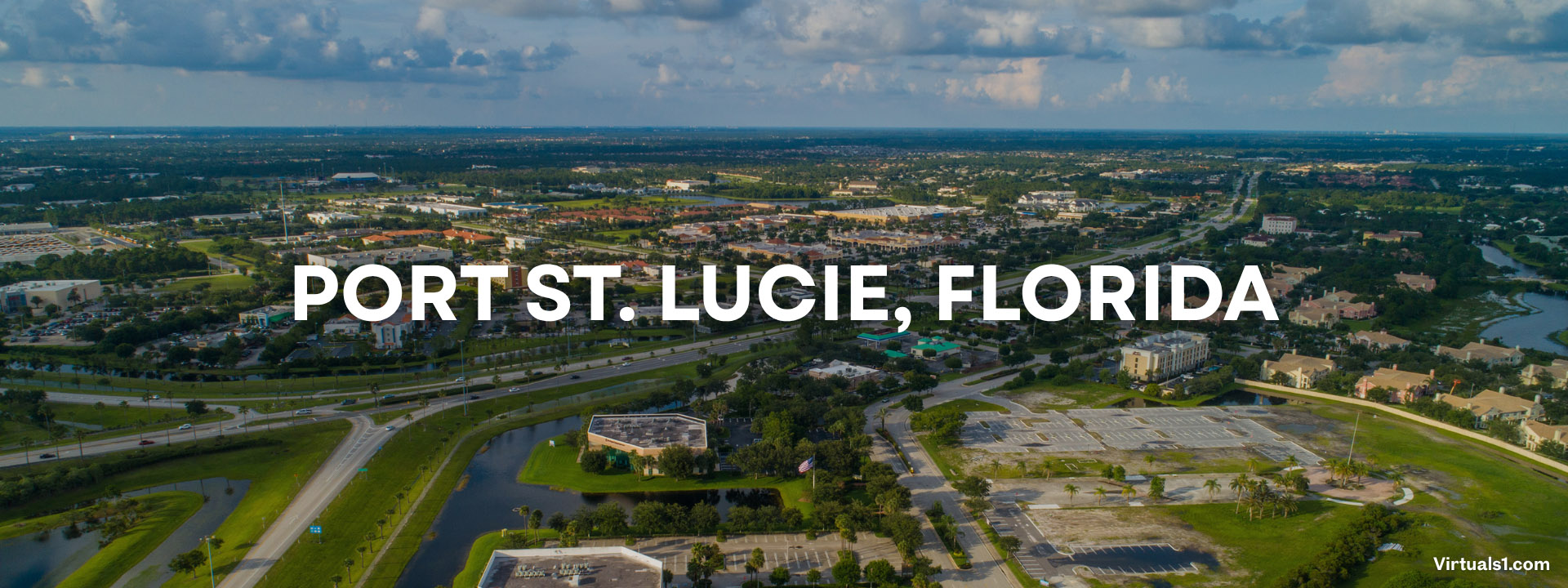 Modern single-family home in a new Port St. Lucie, FL community, professionally captured for real estate